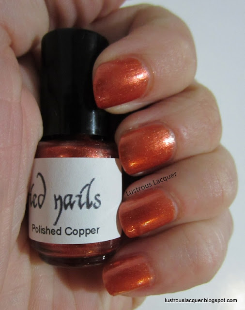 Glitterfied Nails Polished Copper