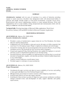 Medical Administrative Assistant Skills Resume