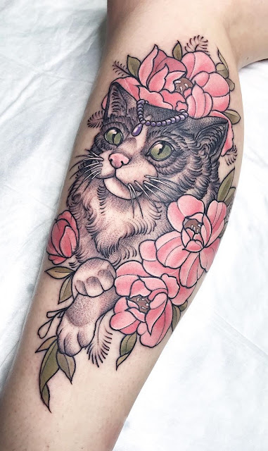 Tatuagens femininas de gatos