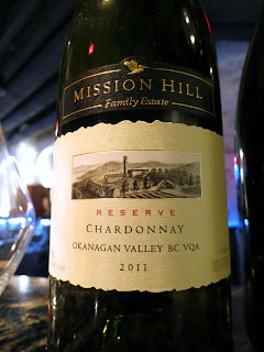 2011 Mission Hill Chardonnay Reserve - NWAC13 Gold Medal Winner