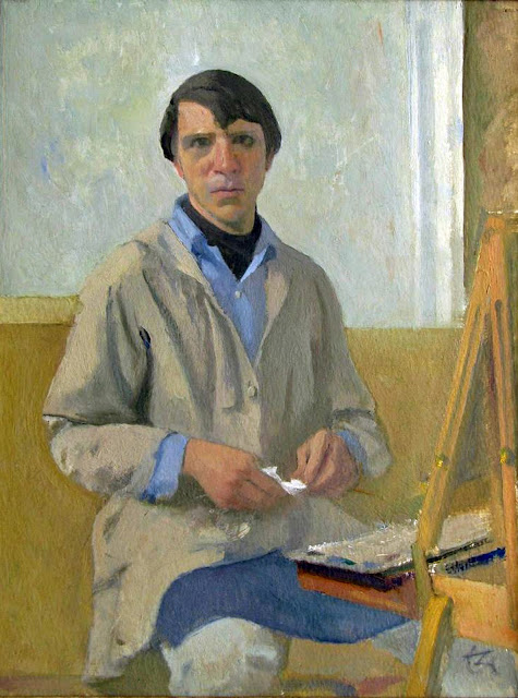 Lennart Anderson, Self Portrait, Portraits of Painters, Fine arts, Portraits of painters blog, Paintings of Lennart Anderson, Painter Lennart Anderson