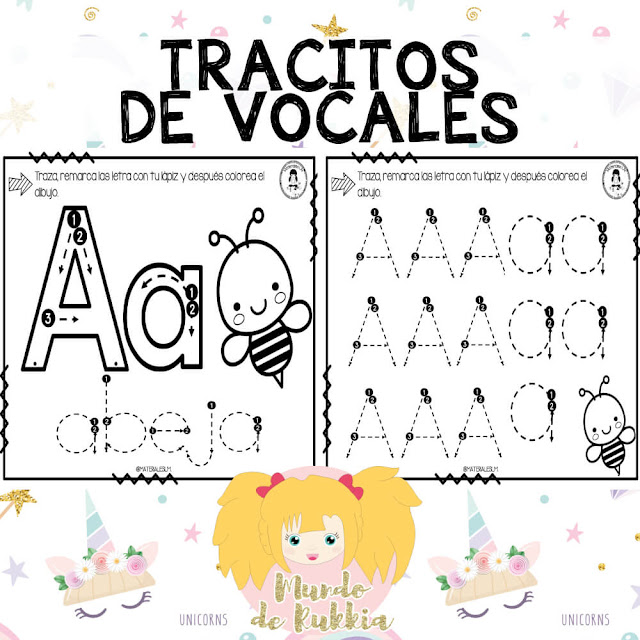 fichas-trabajar-trazos-vocales-preescolar