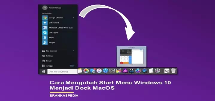 cara mengubah start menu windows 10 menjadi macos