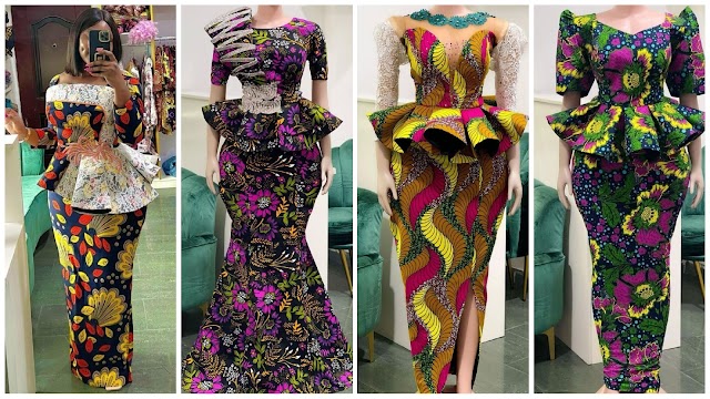 Fascinating Ankara Skirt and Peplum Blouse Styles To Sew This Season