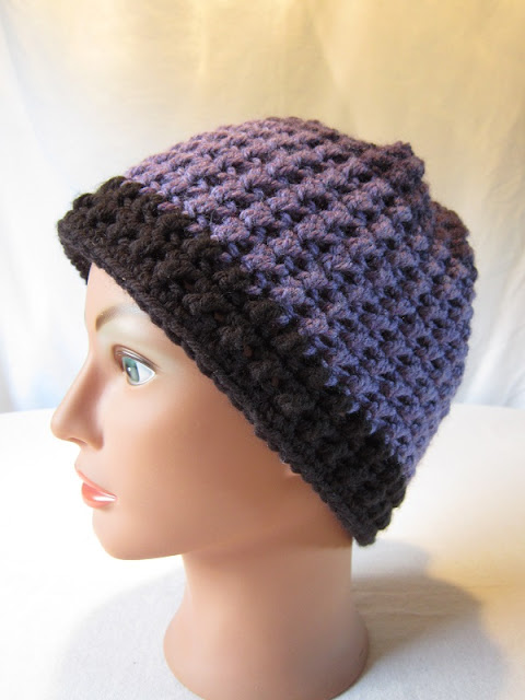 crochet, free pattern, hat, slouchy, Caron Cakes, Bumbleberry, double crochet cross stitch, Faerie's Enchantment Hat