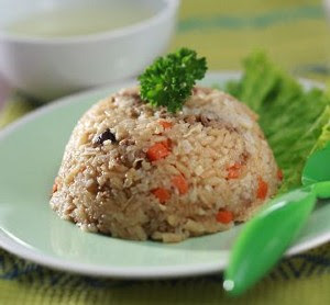 Resep Anak: Nasi Tim Daging