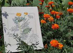 Embroidery of Natural Herbs, Kazue Sakurai, японская вышивка, вышивка по японским книгам