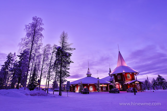 7Travel-Northern Europe. Beautiful sunset snow mountain, forest, lake