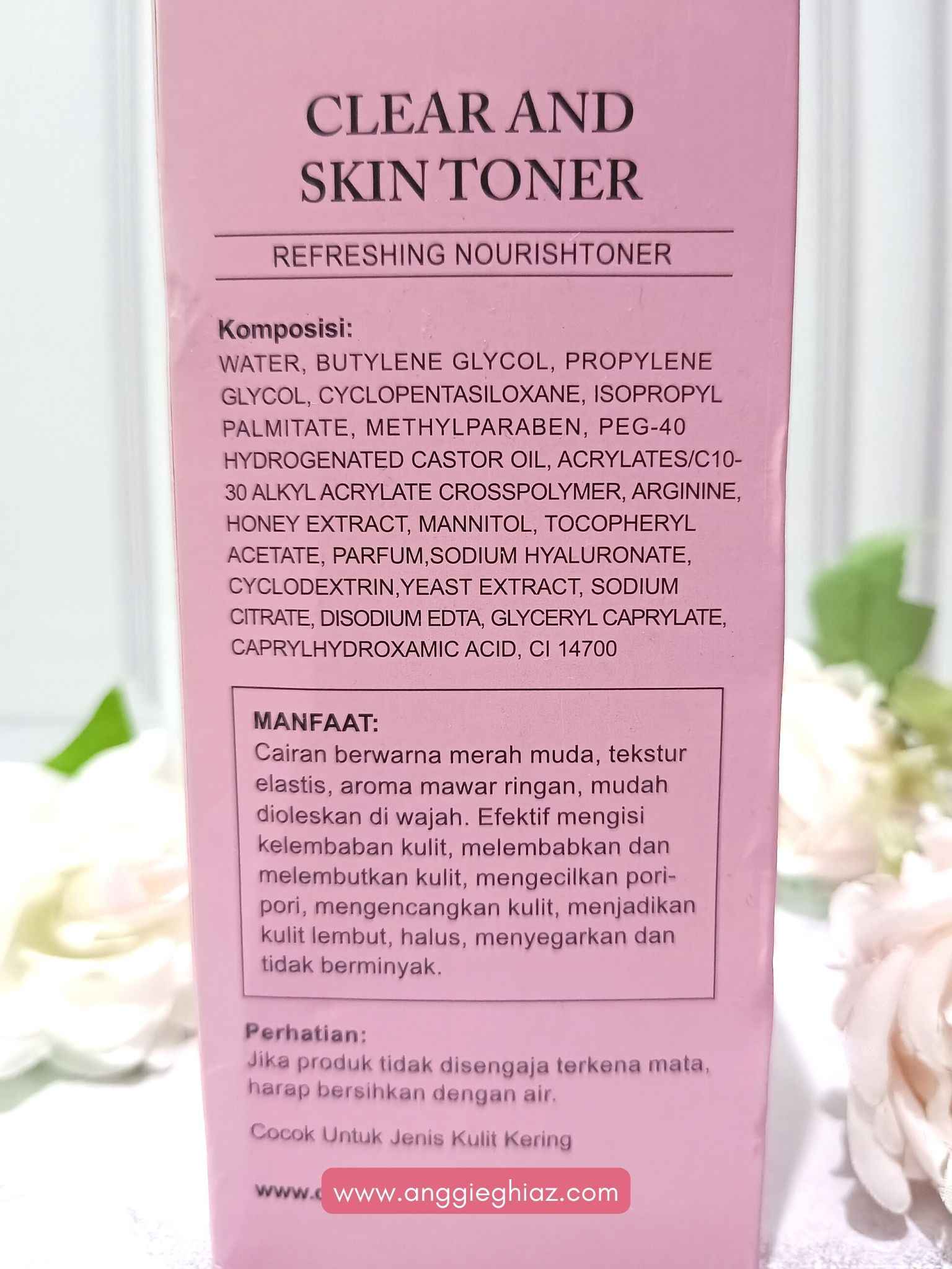 Ingredients List Dojako Toner