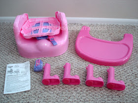 pink booster seat