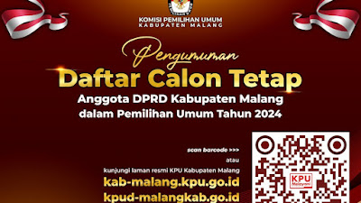 PENGUMUMAN DCT ANGGOTA DPRD KABUPATEN MALANG DALAM PEMILU TAHUN 2024