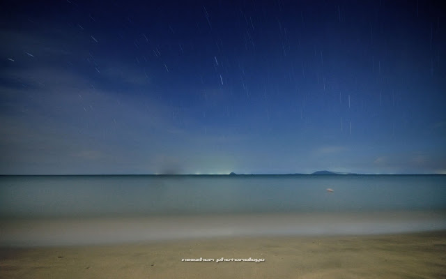 Pantai Bisikan Bayu and star trails