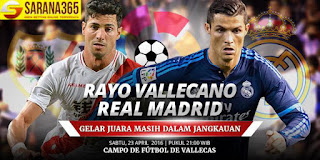 BANDAR BOLA - Prediksi Bola Rayo Vallecano vs Real Madrid 23 April 2016
