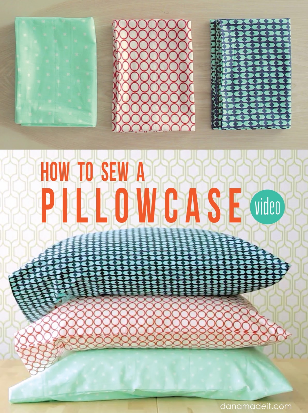 going to show you two ways to make a pillowcase