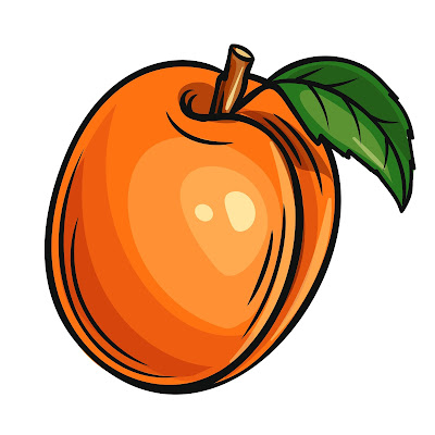 70+ Cartoon images of Apricot fruit