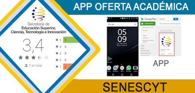  App oferta académica senescyt