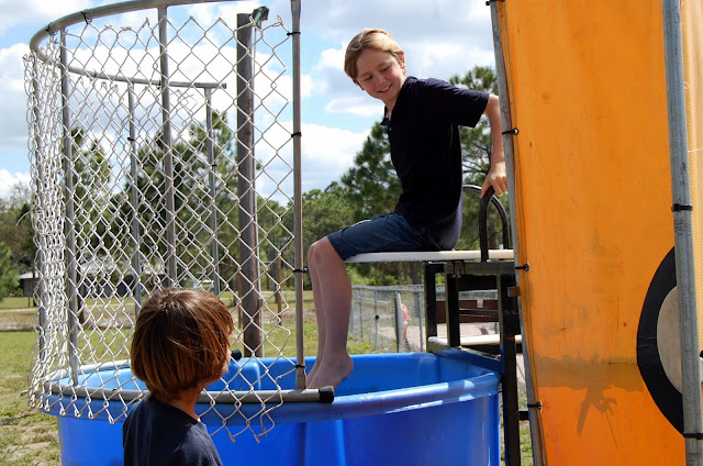 Because I'm Me - keeping cool in the dunk tank