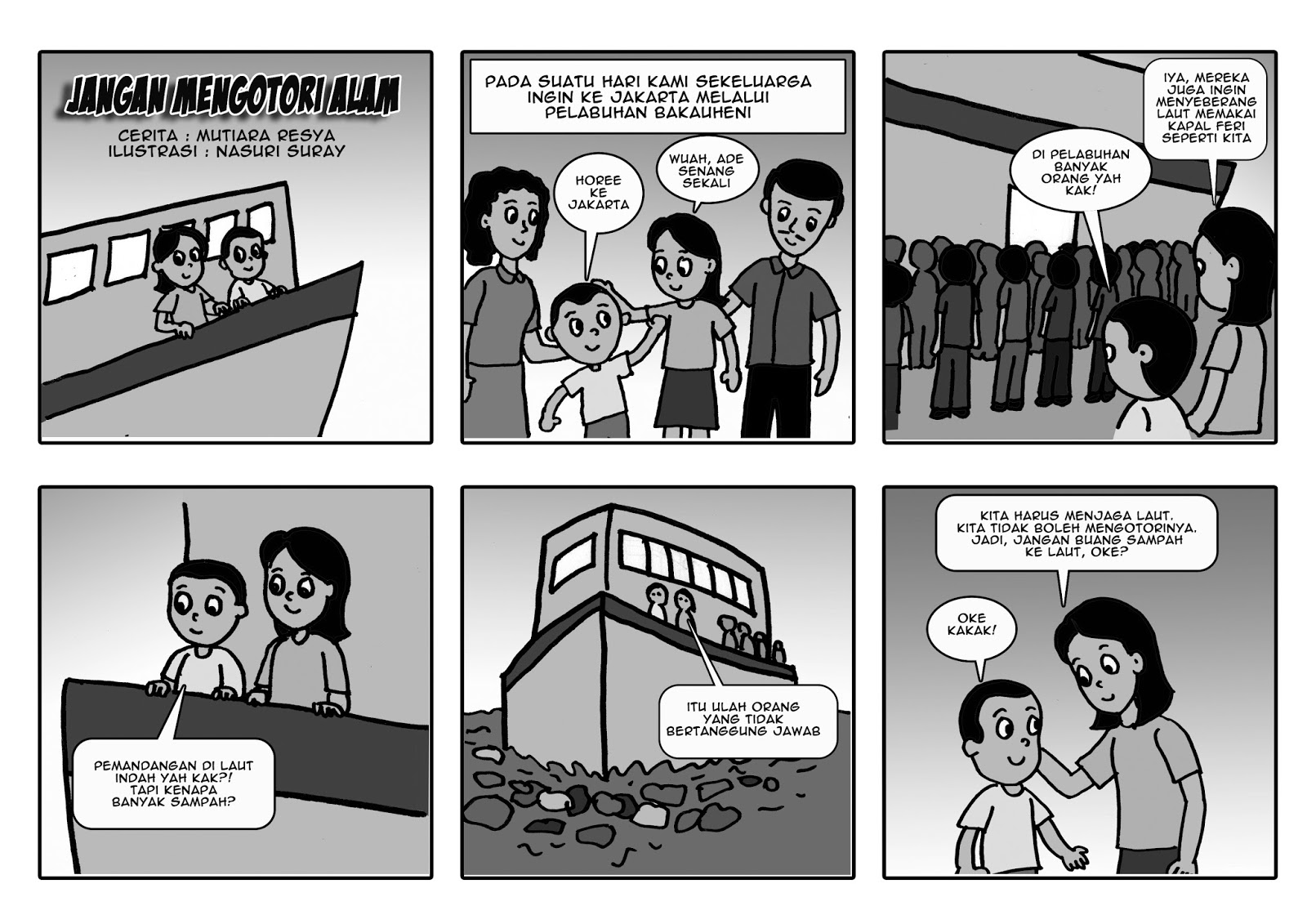 Komik Menjaga Kebersihan