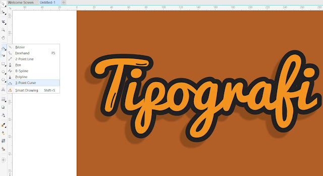 Membuat Tipografi Sederhana Coreldraw