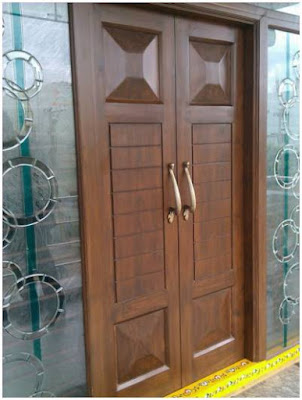 pintu minimalis kayu kupu tarung
