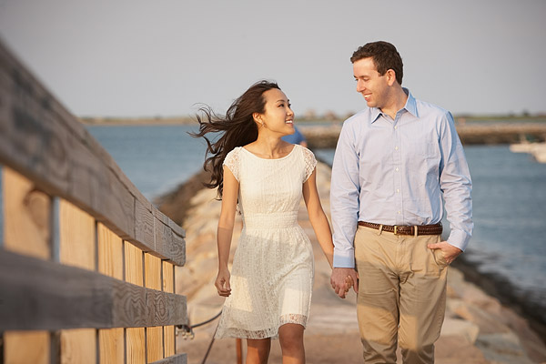 Plymouth, MA engagement pictures