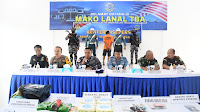 F1QR Lanal Tanjung Balai Asahan Gagalkan Penyeludupan Narkoba Jenis Sabu