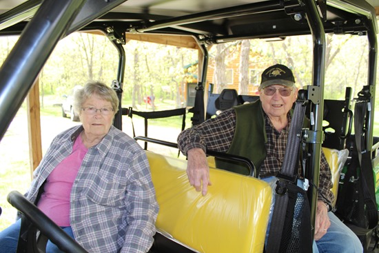 Mom and Dad went for a ride