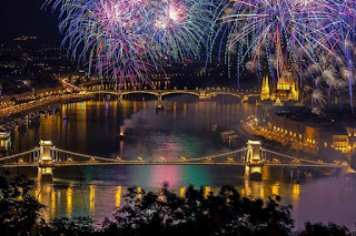 Fuegos artificiales en Budapest