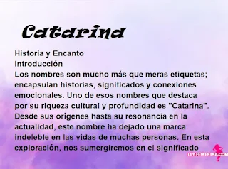 significado del nombre Catarina