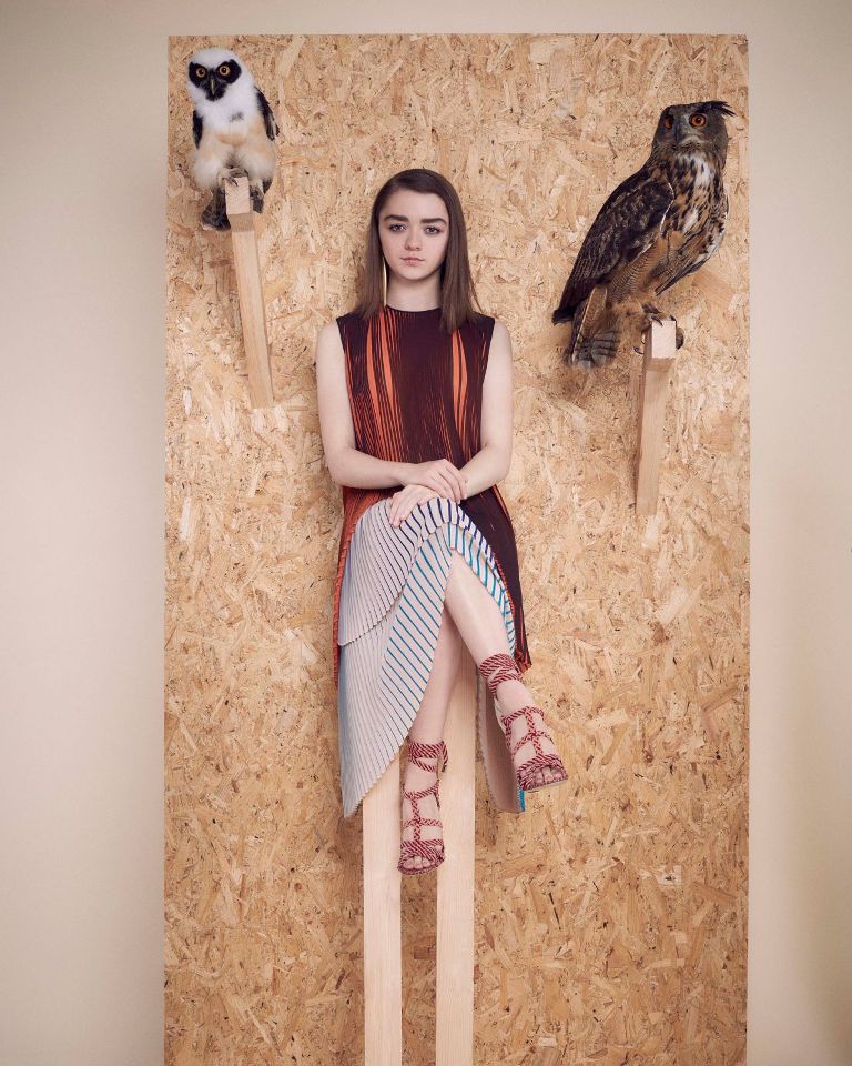 maisie williams beauty model photo instyle uk magazine