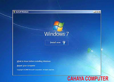 PROSES INSTALASI WINDOWS 7