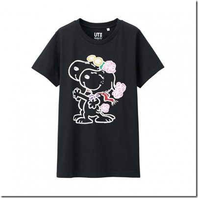 UNIQLO UT X Peanuts Movie Women Short Sleeve Graphic T-Shirt 17