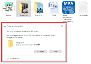 Cara Memprotek Folder Pada Windows