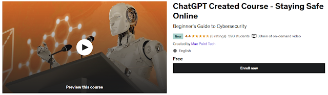 ChatGPT Created Course – Beginner’s Guide to Cybersecurity