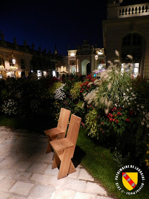 NANCY (54) - Photos nocturnes du jardin éphémère 2016