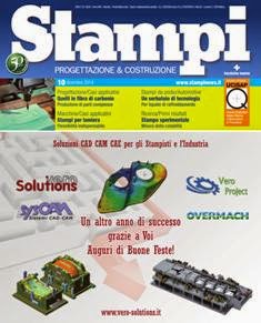 Stampi. Progettazione & Costruzione 2014-10 - Dicembre 2014 | ISSN 1121-063X | TRUE PDF | Mensile | Professionisti | Stampaggio | Meccanica
Stampi. Progettazione & Costruzione si rivolge all'industria meccanica, impegnata nella produzione di stampi e attrezzature di precisione con lo scopo di facilitare il lavoro degli stampisti e degli attrezzisti. Questa rivista, infatti, si prefigge di fornire informazioni tecniche e scientifiche relative alla progettazione e alla costruzione di stampi impiegati nella imbutitura della lamiera, nello stampaggio di prodotti in plastica, nello stampaggio a caldo e a freddo di altri materiali metallici e non metallici, nella curvatura, tranciatura e pressofusione di materiali diversi, nella fonderia in conchiglia metallica (a gravità, sotto pressione, per centrifugazione), nella sinterizzazione di polveri metalliche e di materiali ceramici, nella compressione di materiali incoerenti o semifluidi per uso farmaceutico, cosmetico ed alimentare. La rivista Stampi. Progettazione & Costruzione è organo ufficiale di UCISAP-Unione Costruttori Italiani Stampi e Attrezzature di Precisione.