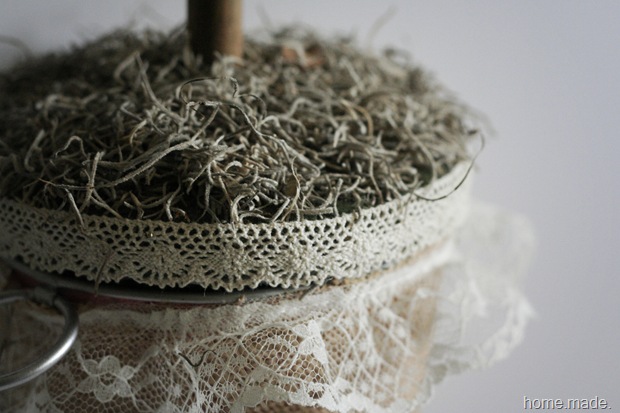 burlap and lace