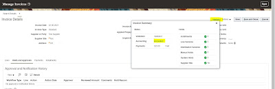 How to search payable Invoice Journal in Oracle general ledger