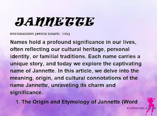 meaning of the name "JANNETTE"