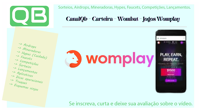 CanalQb - Carteira - Wombat - Jogos Womplay