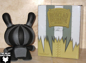 Toy Review: Kidrobot Ironclad Decimator 8 Inch Dunny Chase & Packaging (Back) by Doktor A