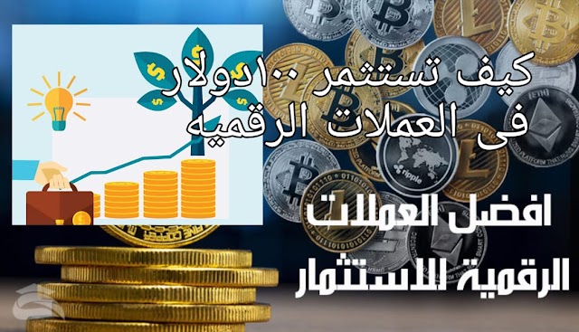 كيف تستثمر ١٠٠ دولار فى العملات الرقميه