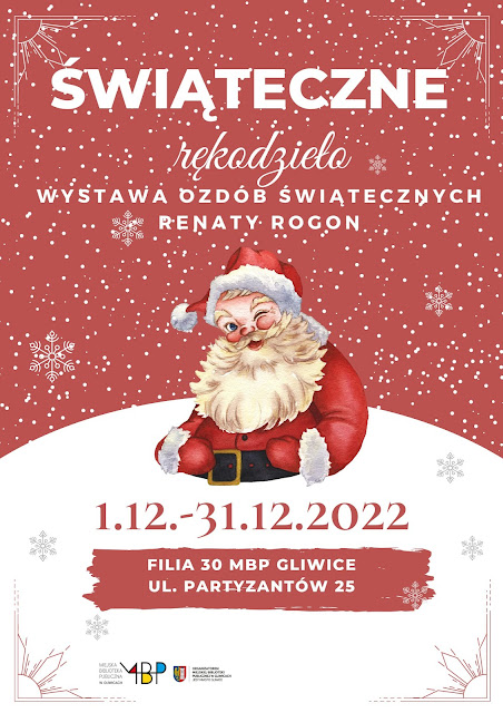 Plakat z Mikołajem promujący wystawę