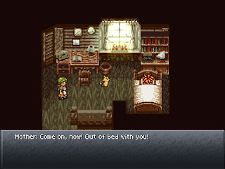 Crono's bedroom, at the beginning of Chrono Trigger.