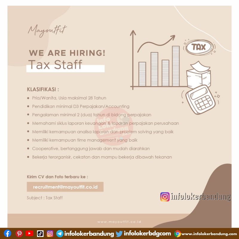 Lowongan Kerja Staff Pakal Myoutfit Bandung April 2022