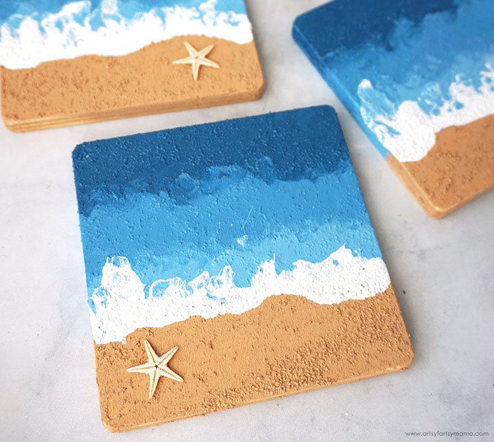 Textured Beach Coasters