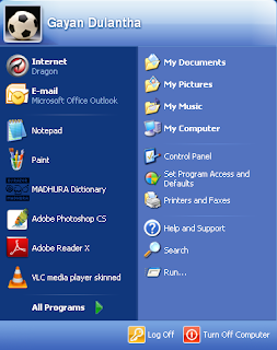 Start Menu Blue