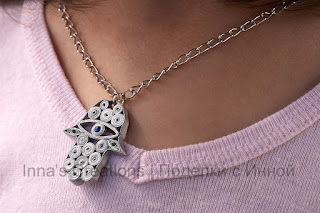 Hamsa pendant necklace