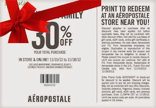 Free Printable Aeropostale Coupons