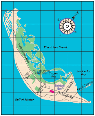 Map of Sanibel Island